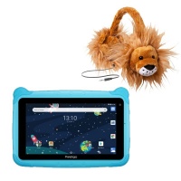 Prestigio 7" Blue Kiddies Wifi Tablet and Dino Stand with Lion Headphones Photo