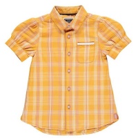 SoulCal Infant Girls Short Sleeve Shirt - Sunflower Check Photo