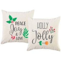 PepperSt - Scatter Cushion Cover Set - Piece Joy Love Christmas Set Photo