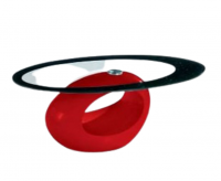 Coffee Tables - Tempered Glass - Red Photo
