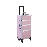 3" 1 Professional Aluminum Rolling Makeup Trolley Case Photo