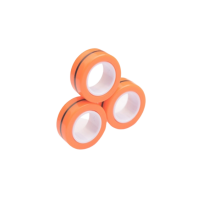Stress Relief Magnetic Fidget Rings - Orange Photo