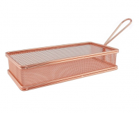 Deep Fryer Wire Mesh Fry Rectangle - Rosegold Photo