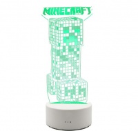 Spoonkie 3D LED: Minecraft Creeper Optical Illusion Lamps Light Photo