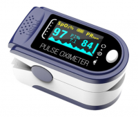 Oximeter Fingertip Pulse Oxygen Sensor with Perfusion Index - Blue Photo