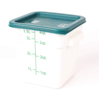 Cater Care Storage Container 4 QT- White Square 180 x 180 x 180mm Photo