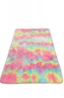 Shaggy Carpet Pink Rainbow - 150cm x 200cm Photo
