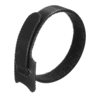 50 Black Nylon Velcro Cable Ties Photo