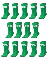RONEX Soccer Socks - Set of 14 Pairs - Emerald/White Photo
