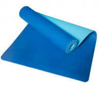 LASA Yoga Eco-Friendly Non-Slip Workout 1cm Thick Blue Mat Photo