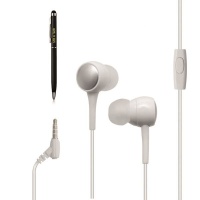 MR A TECH M19 Drumbeat universal earphone with mic – White Photo
