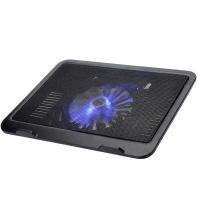 Loop Laptop Cooler 14" Cooling Pad Ergonomic Base Big Fan with LED Light Photo