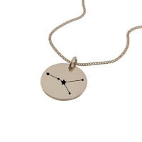 Cancer Constellation Rose Gold Necklace Photo