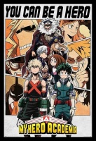 My Hero Academia - Be a Hero Poster with Black Frame Photo