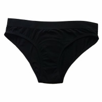 Confidence Period Panties Classic Bikini Cotton Black - X-Small Photo