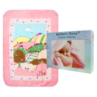 Mothers Choice Baby Mink Blanket - House Pink Photo