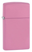 Zippo Lighter - Slim Pink Matte Photo