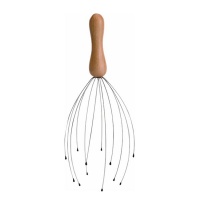 Aphrodite Beauty Head & Scalp Massager with Wooden Handle Photo