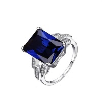 Sapphire Lab Created Luxury Ring Photo