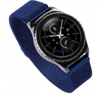 Generic Milanese Watch Bracelet Strap for Samsung / Huawei / Garmin – Blue - 22mm Photo