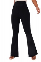 I Saw it First - Ladies Black Jersey Bum Ruched Flared Trouser Photo