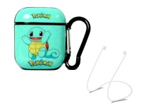 Charmza Squirtle Case Compatible with AirPods with Carabiner & White Strap Photo