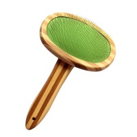 Pet Wooden Handle Comb Dog Cat Cleaning Massage Brush Photo