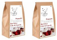 Pepper St. Bulk pack of 2 - Red Velvet Sponge Cake & Cupcake Premix - 500g Photo