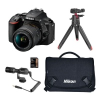 Nikon D5600 Body Only 18-55MM F/3.5-5.6G AF-P DX VR Vlogging Kit Photo