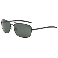 Lespecs Wrap Mens Polarized Sunglasses - Shiny Black Photo