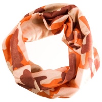 Africa's Legends - MultiScarf That Can Be Worn In Various Ways - Brown Camo Photo