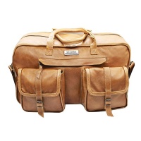 TM Leather Tan Safari Kruger Duffle Bag Photo