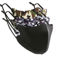 Sophie Moda - Ice Cooling Microfiber Washable 3D Camo Adjustable Mask 3-Pieces Photo