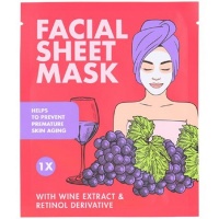 Associated Cosmetic Corporation Facial Sheet Mask with Wine Extract & Retinol Derivative Photo