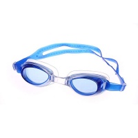 Silicone Swim Goggles - Blue Photo