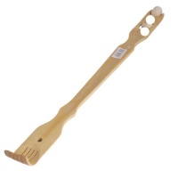 Bamboo Back Scratcher - With Massage Wheel Photo