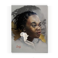 LiaJ Original Art Print - Equality - Woman | A2 Stretched Canvas | The Blues Photo
