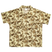 The Handlers Purist Resort Shirt – Lemon | Tan Palm Tree Print Photo
