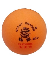 Fury sports Fury Giant Dragon Table Tennis Balls - Pack Of 6 - Orange Photo