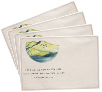 PepperSt Placemat Set - Psalm 121:1 | To the Hills... Photo