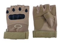 Tactical Gloves Half Fingers Khaki Photo