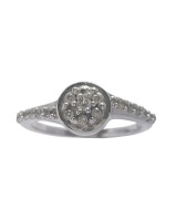 Miss Jewels- 0.95ctw CZ Cluster Ring in 925 Sterling Silver Photo