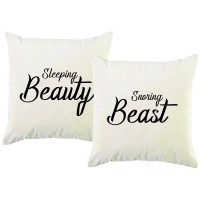 PepperSt - Scatter Cushion Cover Set - Sleeping Beaty - Snoring Beast Photo