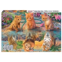 RGS Group Kitten Reflections 500 Piece Jigsaw Puzzle Photo