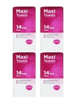 Sanitary Towels 4 Packets. Photo