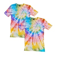 Tie Dye T shirt Rainbow XL set of 2 Photo