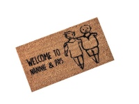 Matnifique 'Nannie & Pa's' Natural Coir Personalised/Custom Branded Welcome Doormat Photo