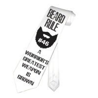 PepperSt Men's Collection - Designer Neck Tie - Beard Rule #46 Photo