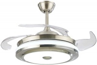 36" Modern Ceiling Light with Fans Remote Control Retractable Blades Photo