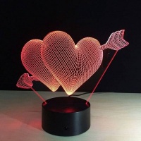 Imaging Architects Arrow Hearts 3D Nightlight Photo